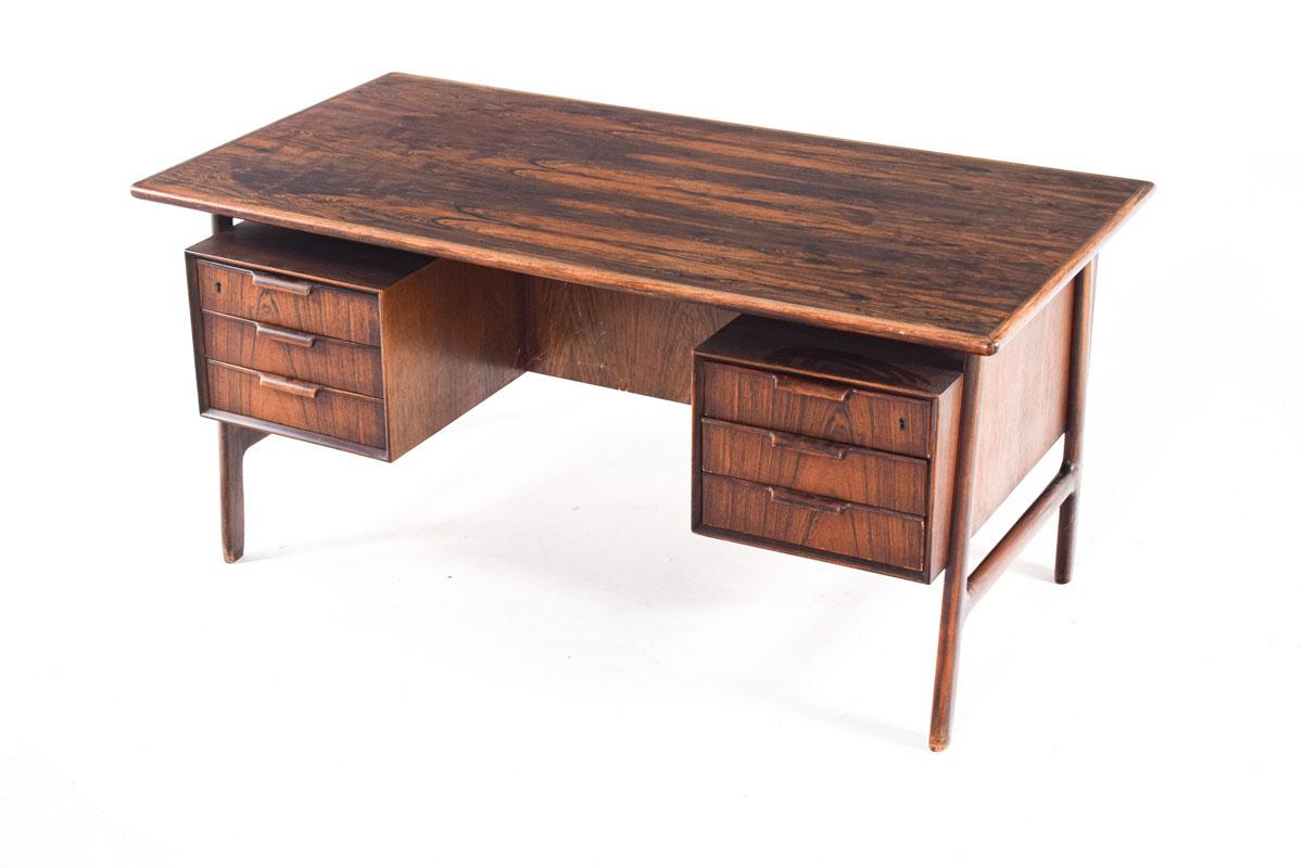Mid-Century Modern Gunni Omann Rosewood Desk for Omann Yun 2