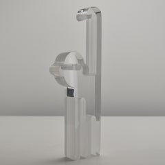 Mid Century Modern Guzzini Acrylic Lucite Monkey Figurine Sculpture Silvio Russo