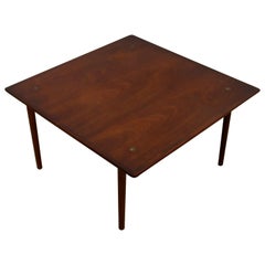 Mid-Century Modern Hagen & Strandgaard Danish Square Teak Side End Table, 1960s