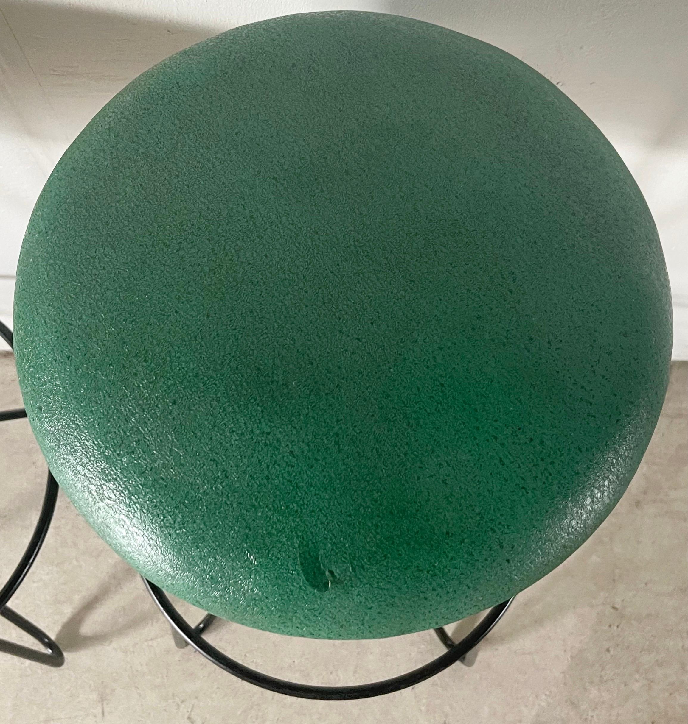 Mid-Century Modern Hairpin Leg Barstools, Set of Six 10