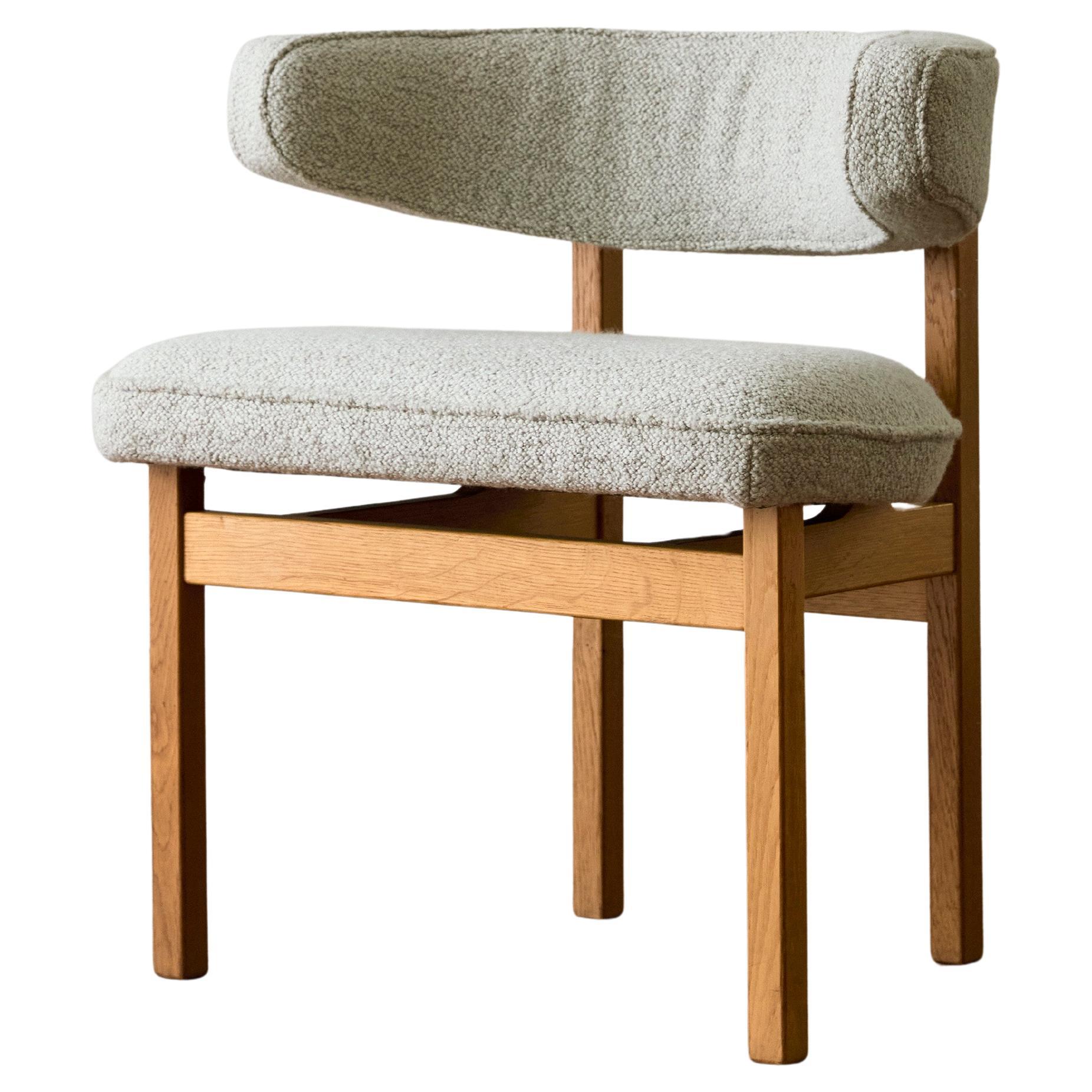 Mid Century Modern Half Moon Side Chair For Sale
