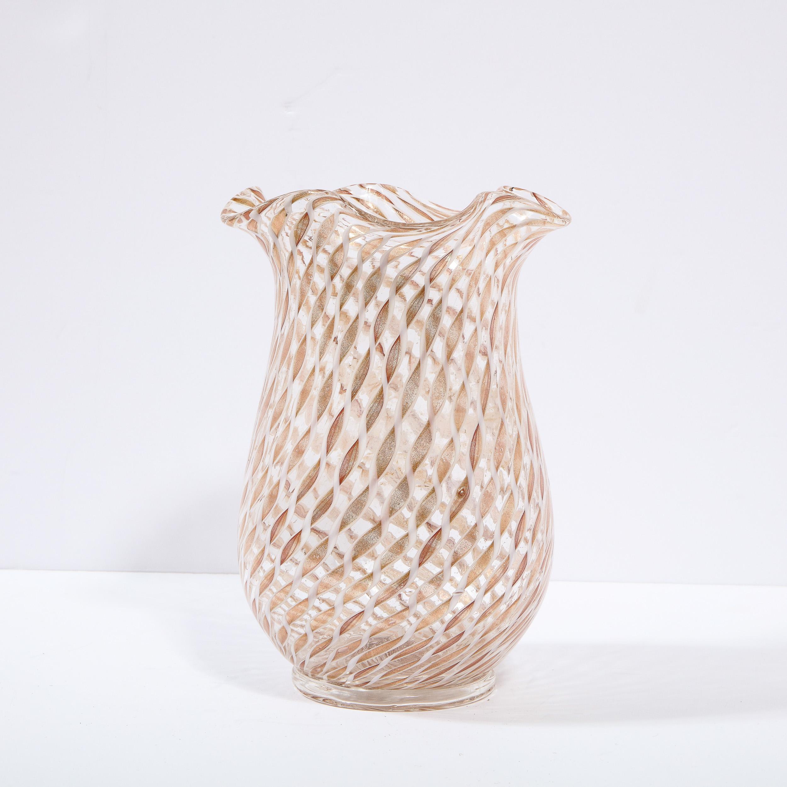 scalloped vase