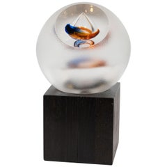 Moderne mundgeblasene Skulptur aus der Mitte des Jahrhunderts von Gran Wrff für Kosta Boda