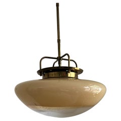 Mid-Century Modern Hand blown "Sphere" Pendant Light in Murano Glass, Italy 1970