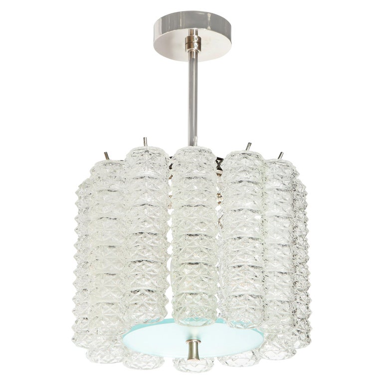 Mid Century Modern Hand Blown Translucent And Frosted Murano Glass Chandelier For Sale At 1stdibs