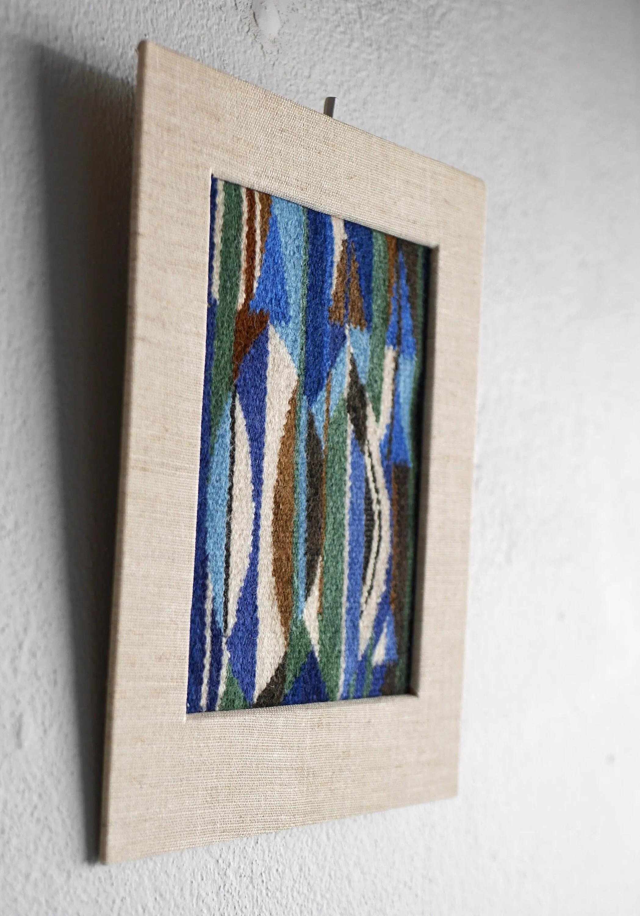 Appendiabiti da parete a punta d'ago ricamato a mano, metà del secolo scorso, 1975 in vendita 2