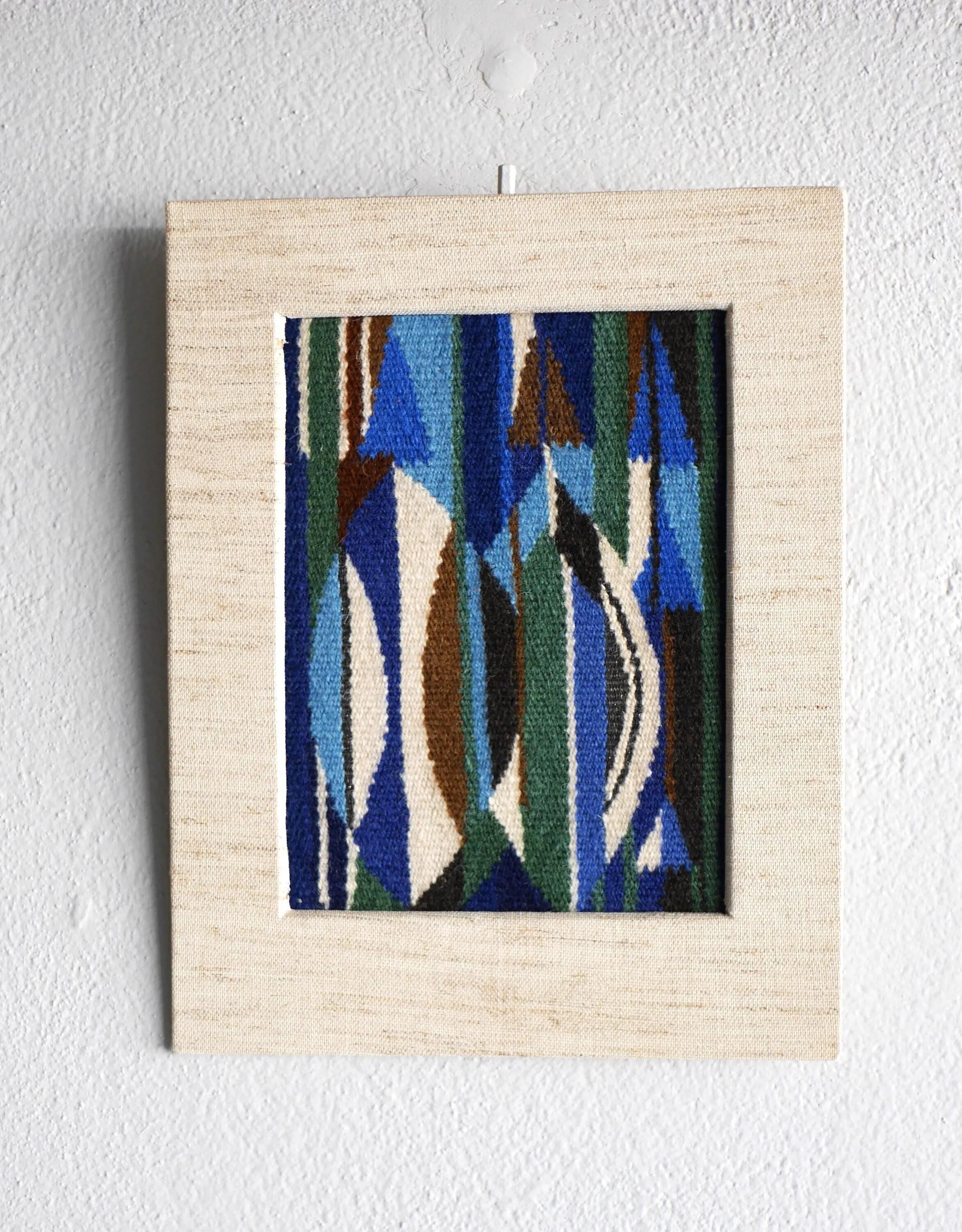 Appendiabiti da parete a punta d'ago ricamato a mano, metà del secolo scorso, 1975 in vendita 3