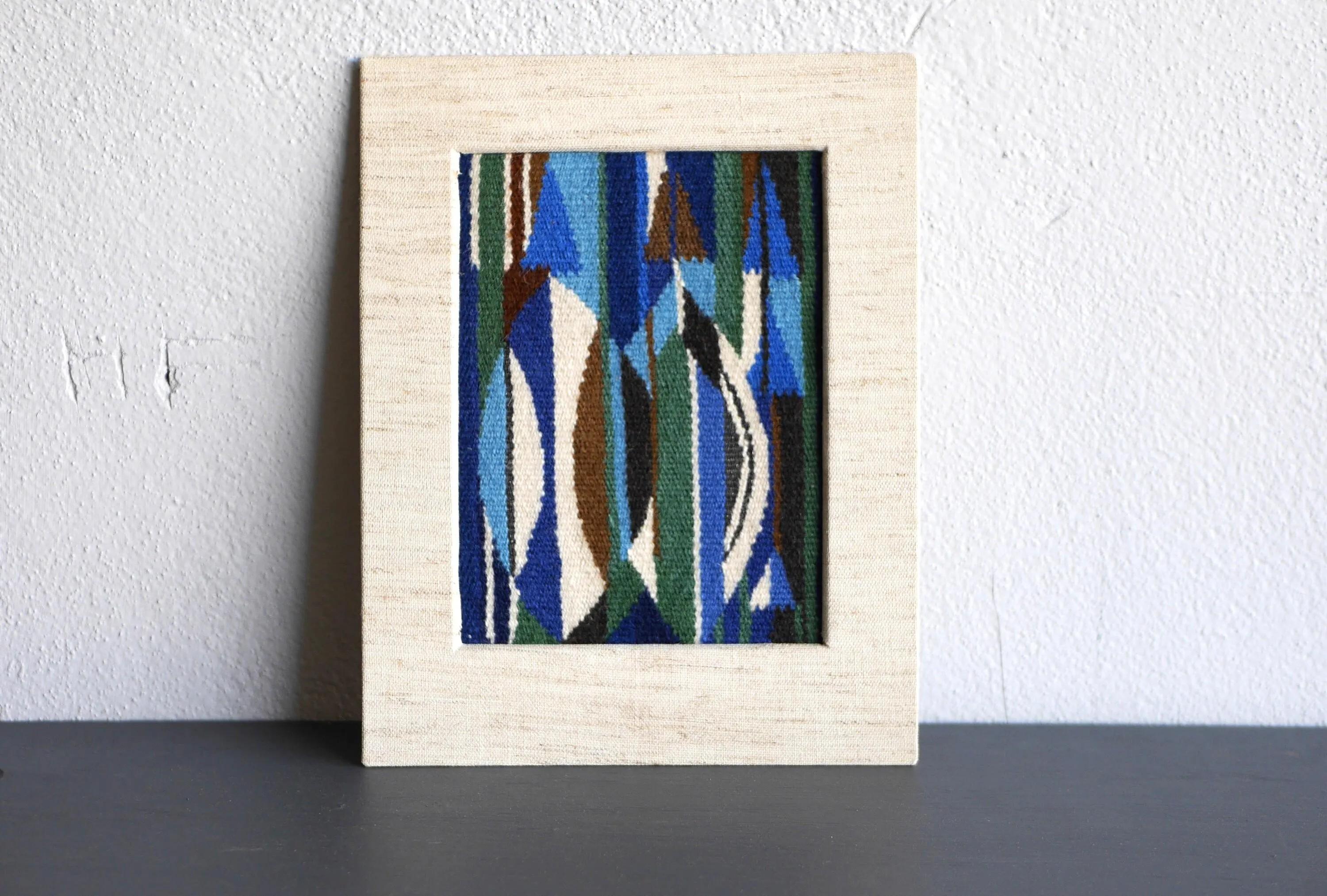 Metà XX secolo Appendiabiti da parete a punta d'ago ricamato a mano, metà del secolo scorso, 1975 in vendita