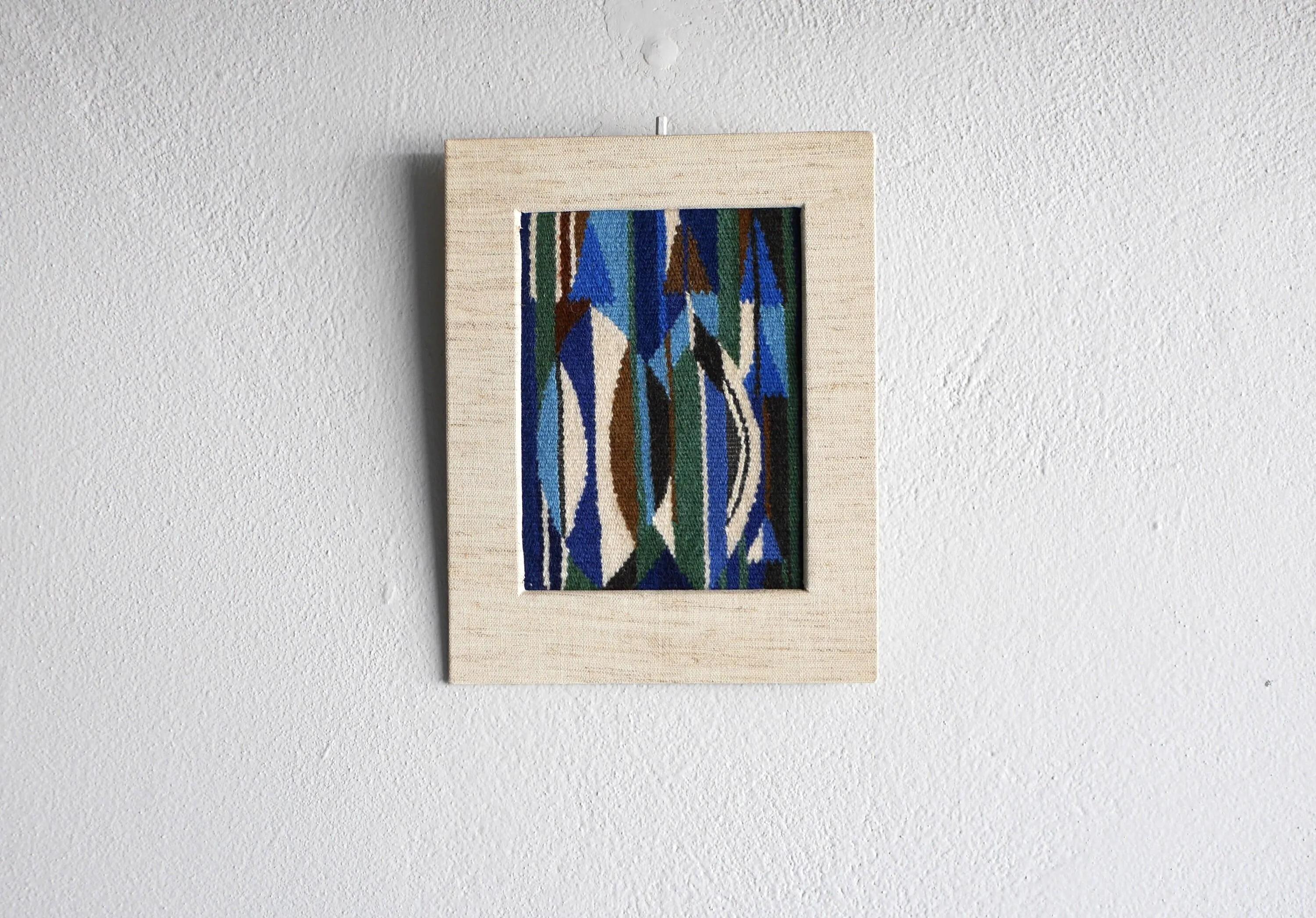 Lana Appendiabiti da parete a punta d'ago ricamato a mano, metà del secolo scorso, 1975 in vendita