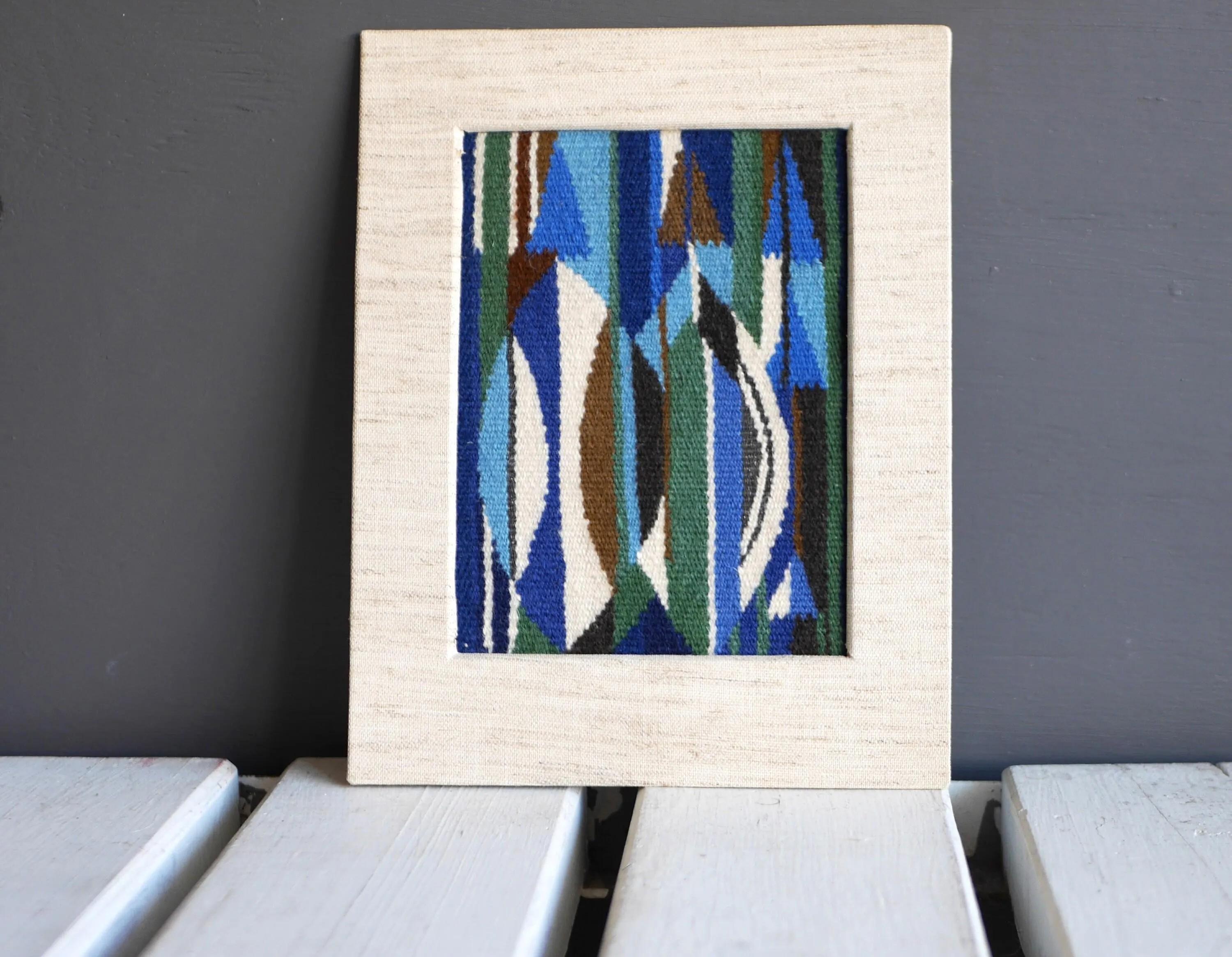 Appendiabiti da parete a punta d'ago ricamato a mano, metà del secolo scorso, 1975 in vendita 1