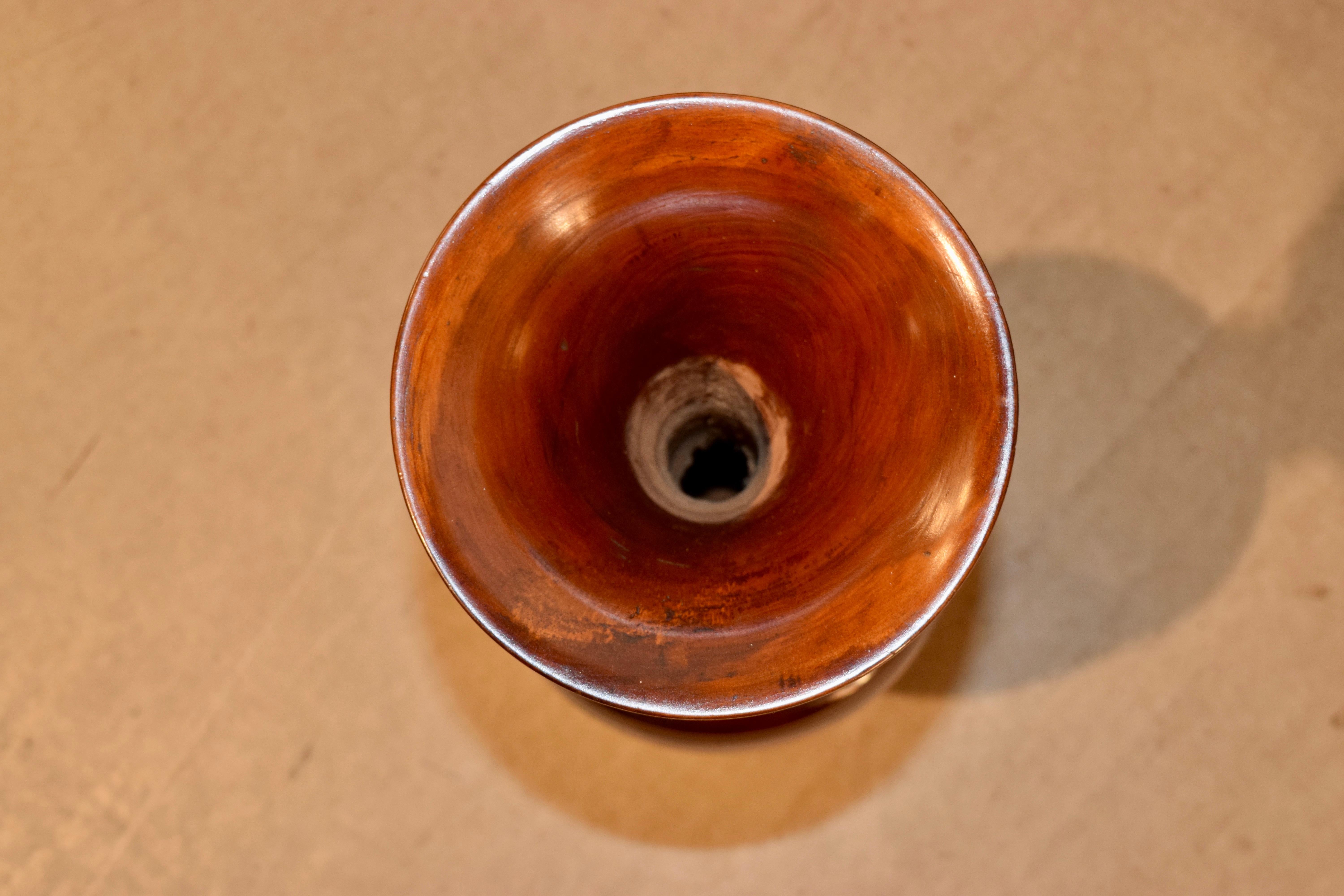 Mid-20th Century Mid-Century Modern Hand Turned Vase For Sale