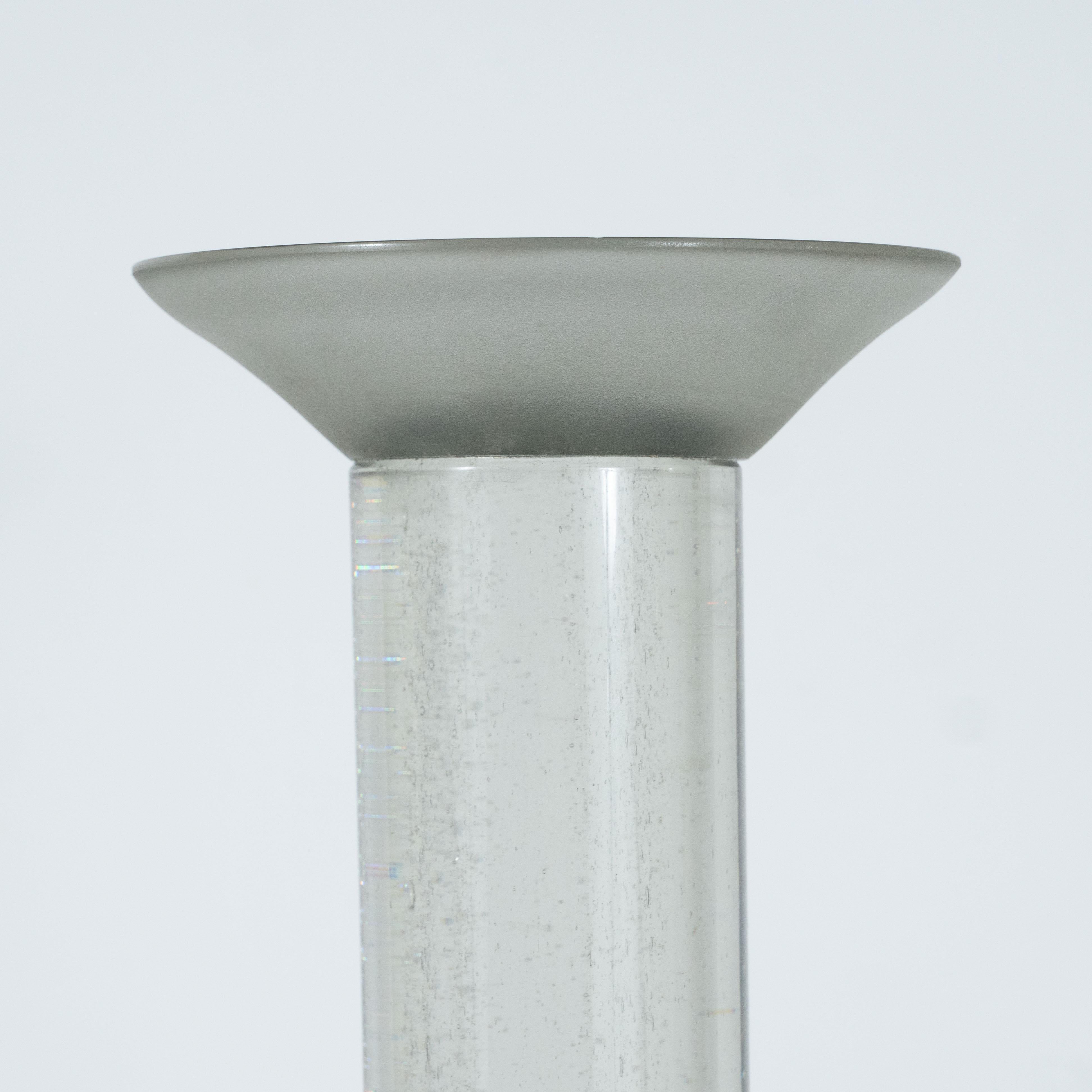 Mid-Century Modern Handblown Candlestick by Seguso Vetri d'Arte In Excellent Condition For Sale In New York, NY