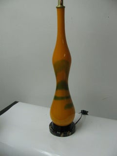 Mid-Century Modern Handblown Italian  Murano Art Glass Table Lamp