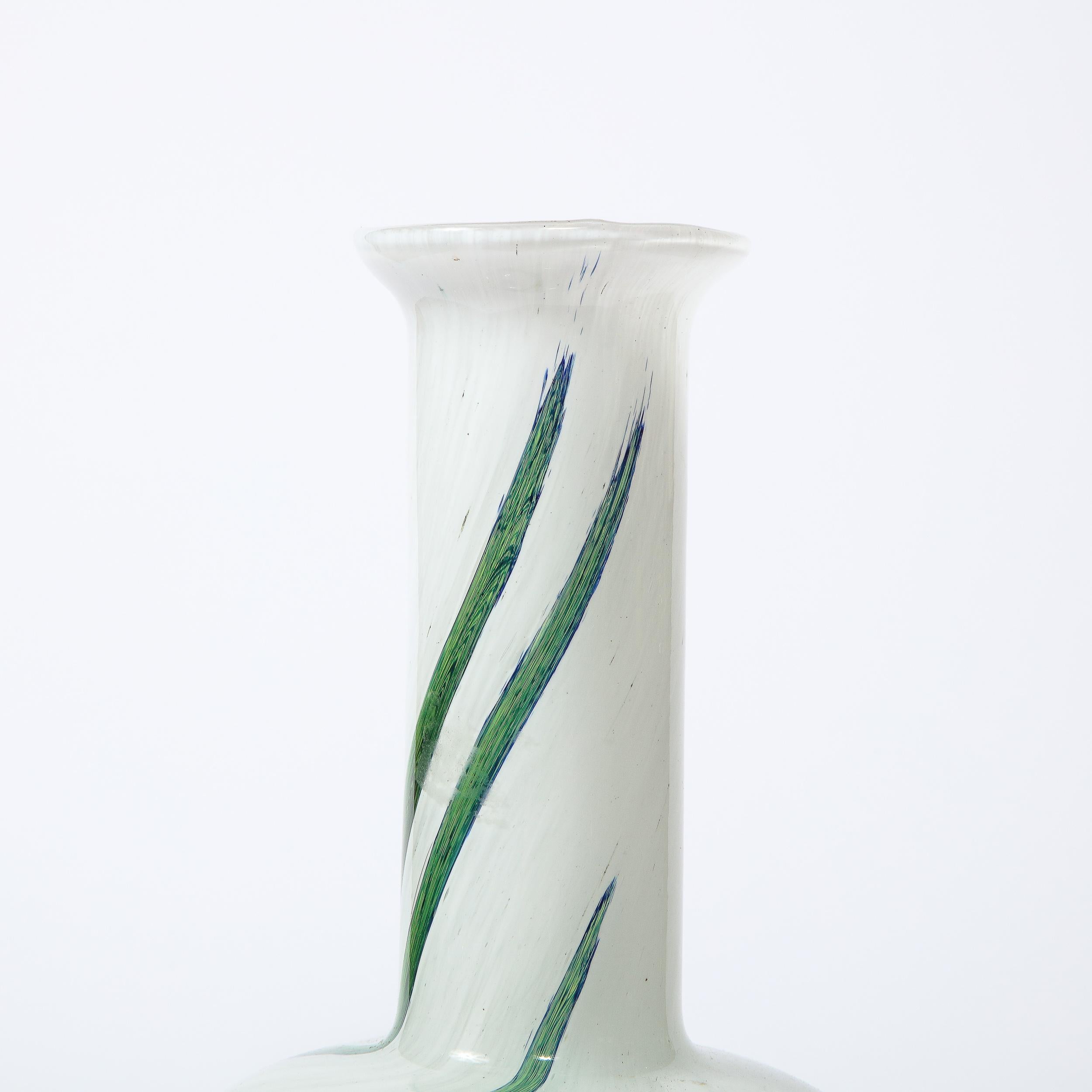 Mid-20th Century Mid-Century Modern Handblown Glass Vase by Otto Brauer Signed Holmegaard