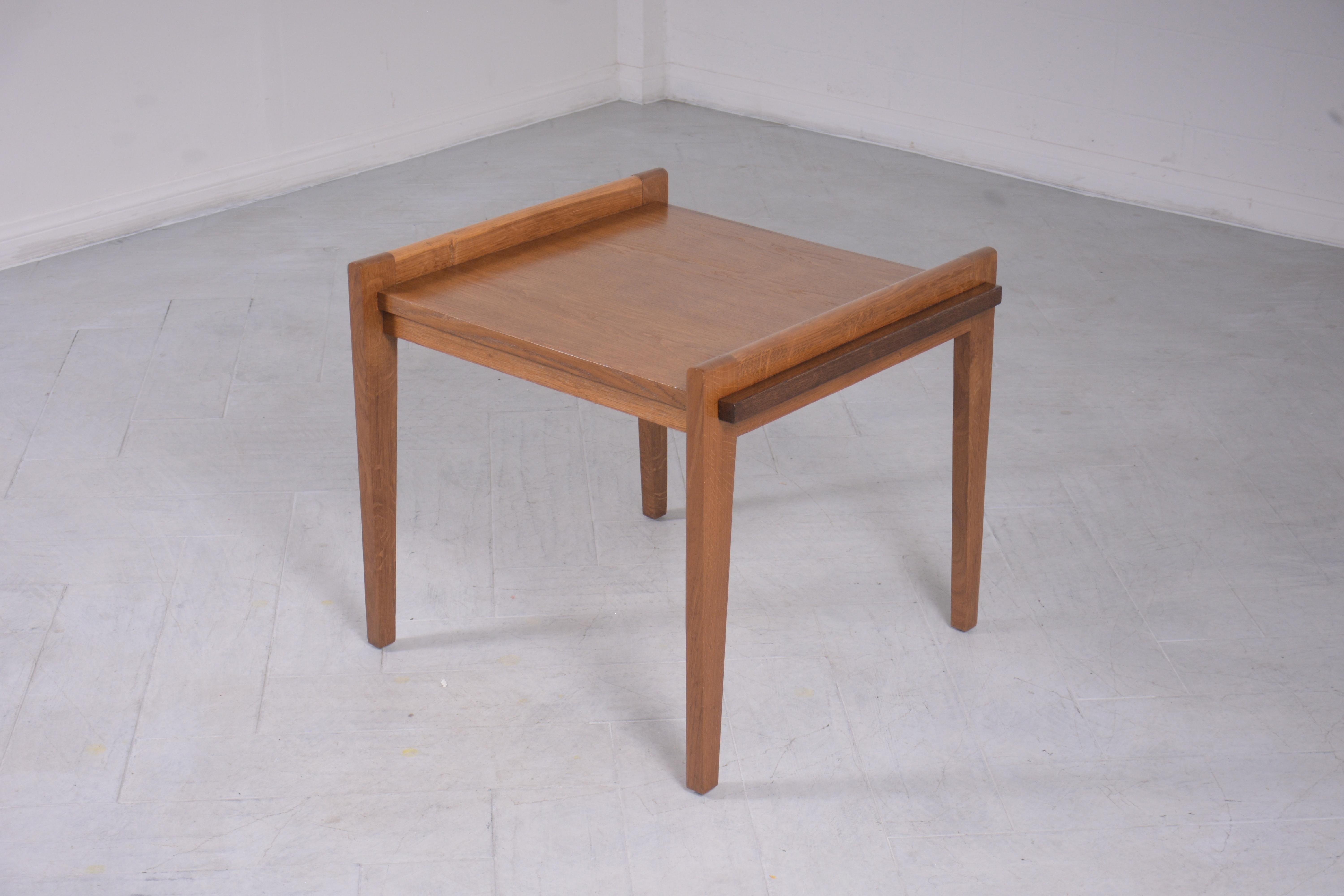 Mid-20th Century Vintage Mid-Century Handcrafted End Table For Sale