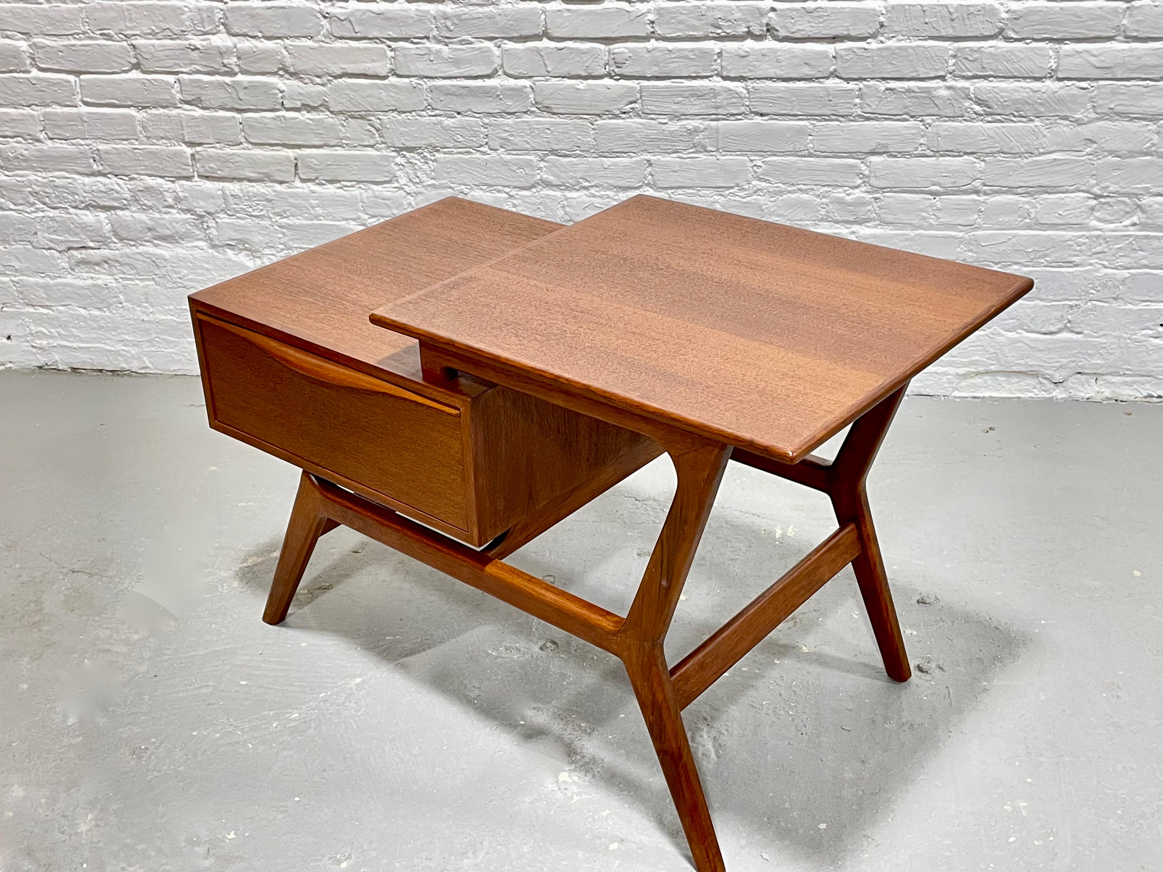 Mid-Century Modern Handcrafted Teak Entryway Cabinet / End Table / Console Table 7