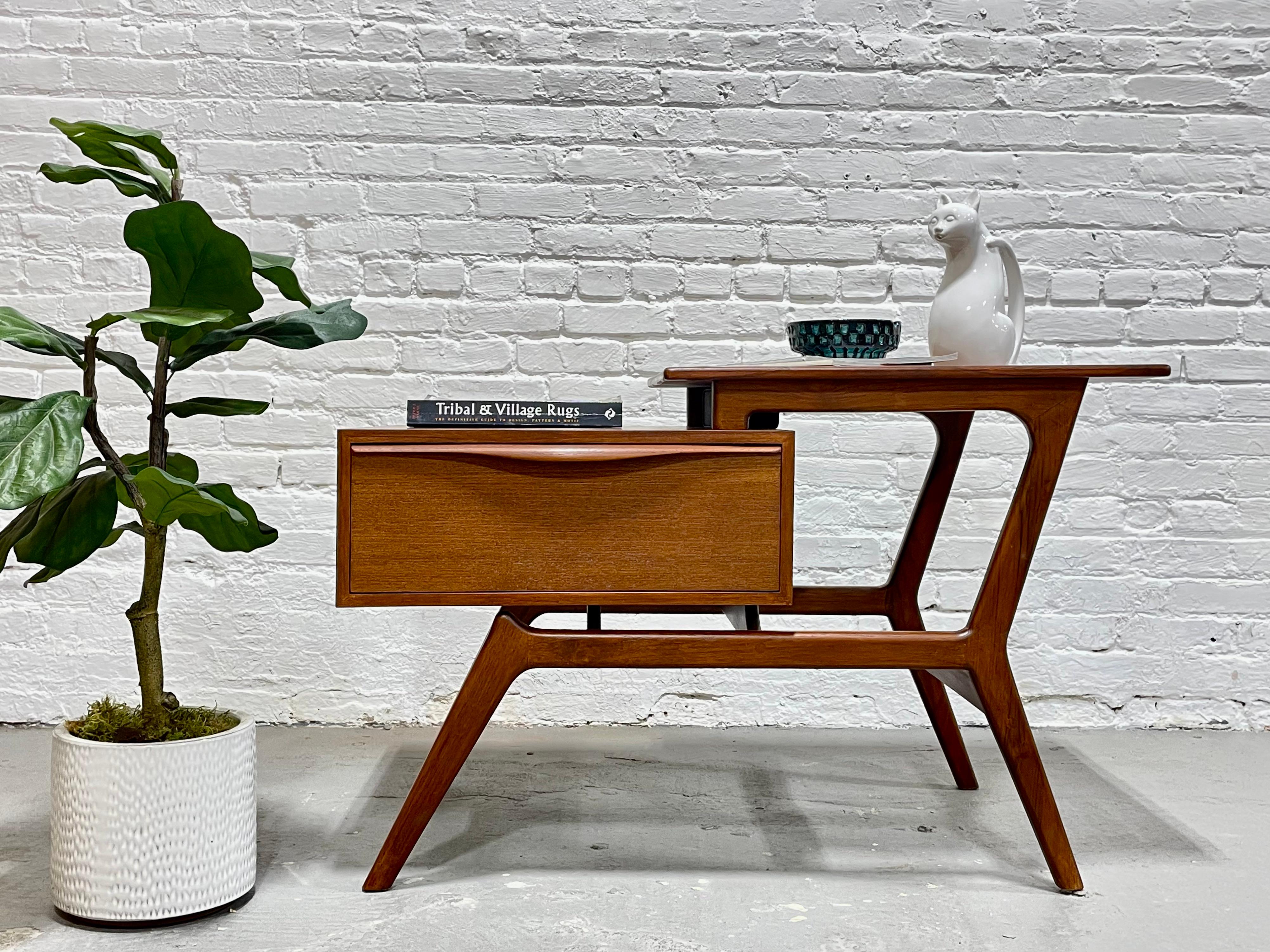 Mid-Century Modern Handcrafted Teak Entryway Cabinet / End Table / Console Table 8