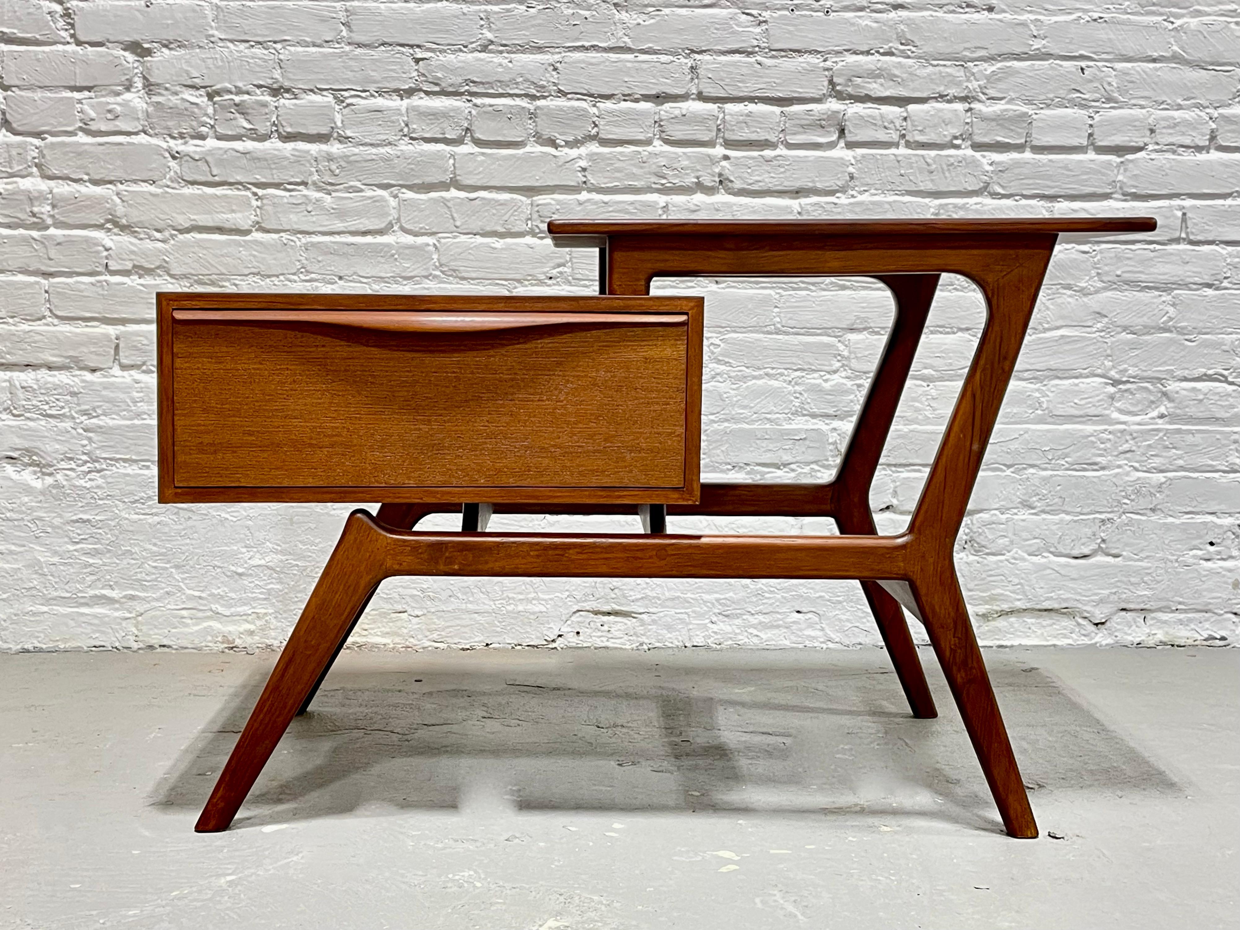 Mid-Century Modern Handcrafted Teak Entryway Cabinet / End Table / Console Table 10