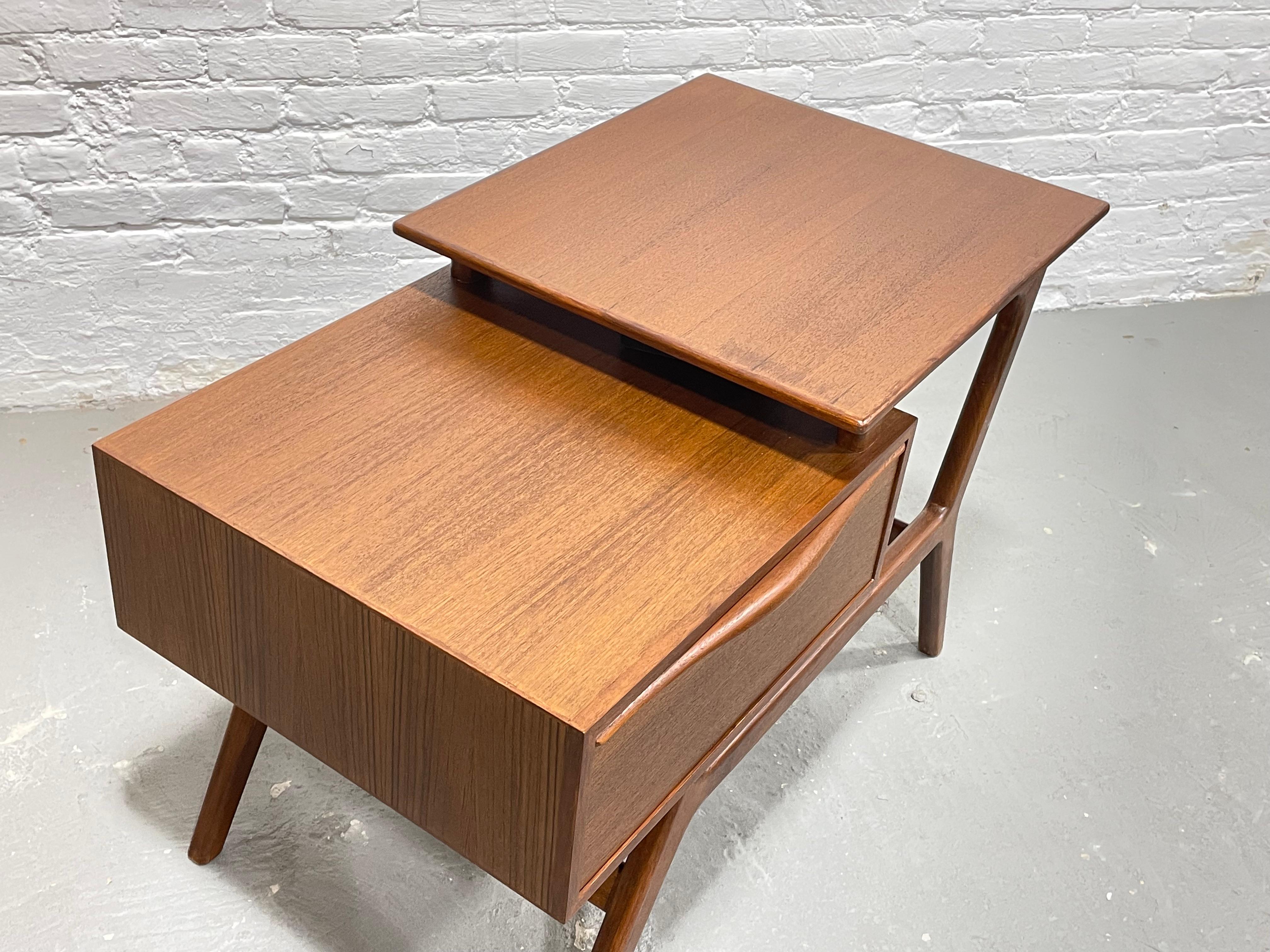 Mid-Century Modern Handcrafted Teak Entryway Cabinet / End Table / Console Table 3