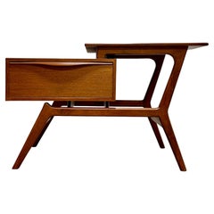 Mid-Century Modern Handcrafted Teak Entryway Cabinet / End Table / Console Table