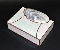 Mid-Century Modern Handmade Nautical Mother of Pearl & Seashell Decorative Box