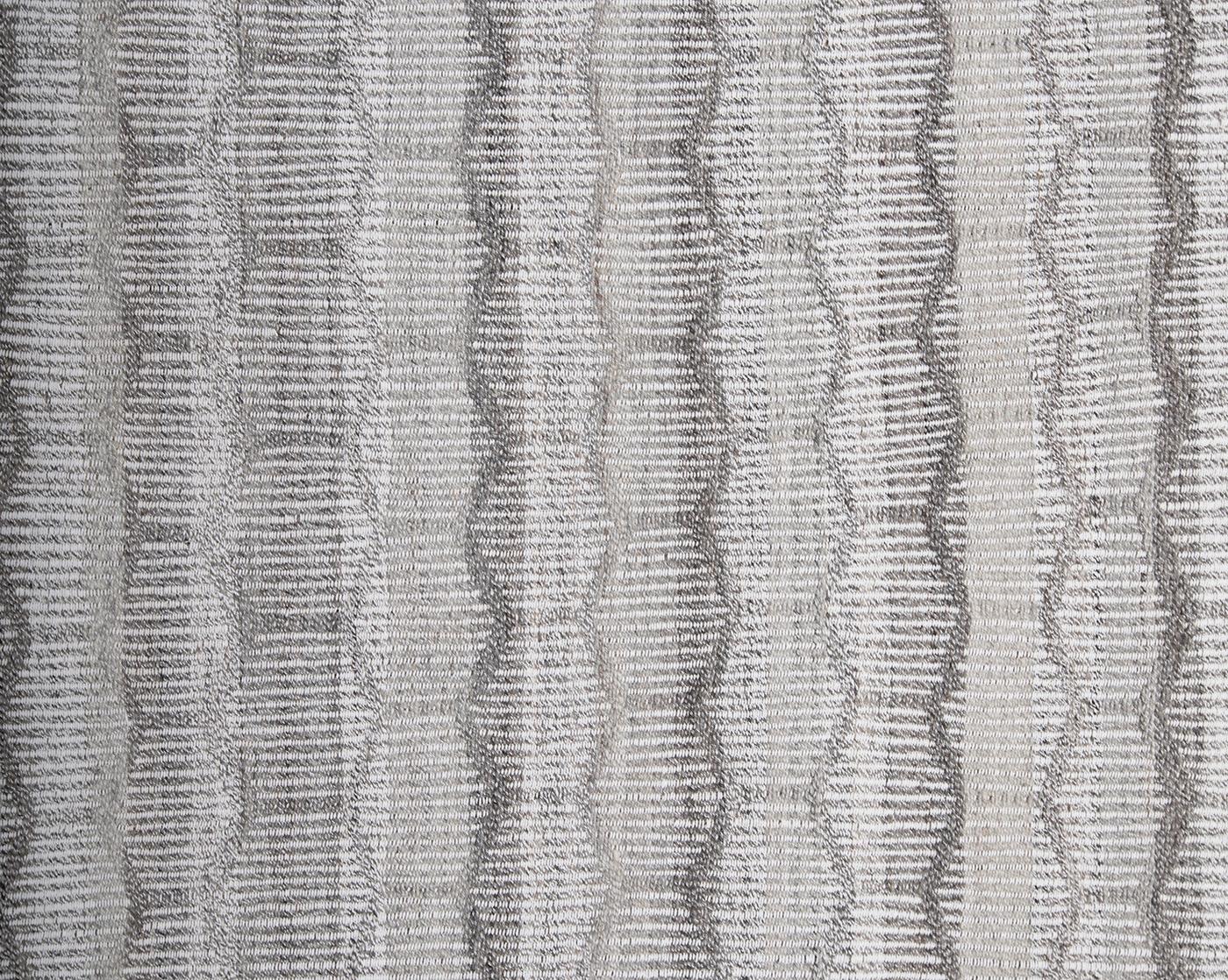 Handgewebter Flachgewebe-Teppich in Grau, Mid-Century Modern (Afghanisch) im Angebot