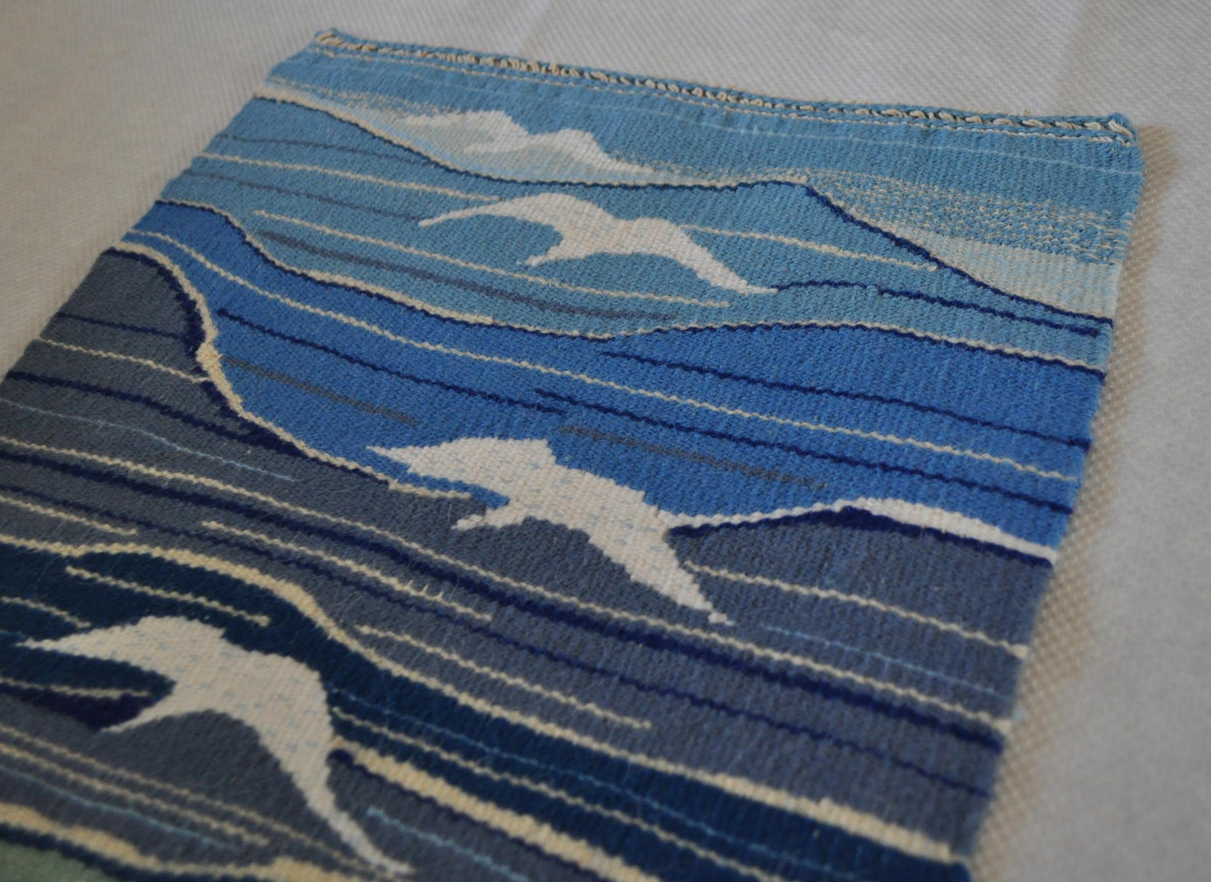 20th Century Mid-Century Modern Handwoven Scandinavian Wall Tapestry