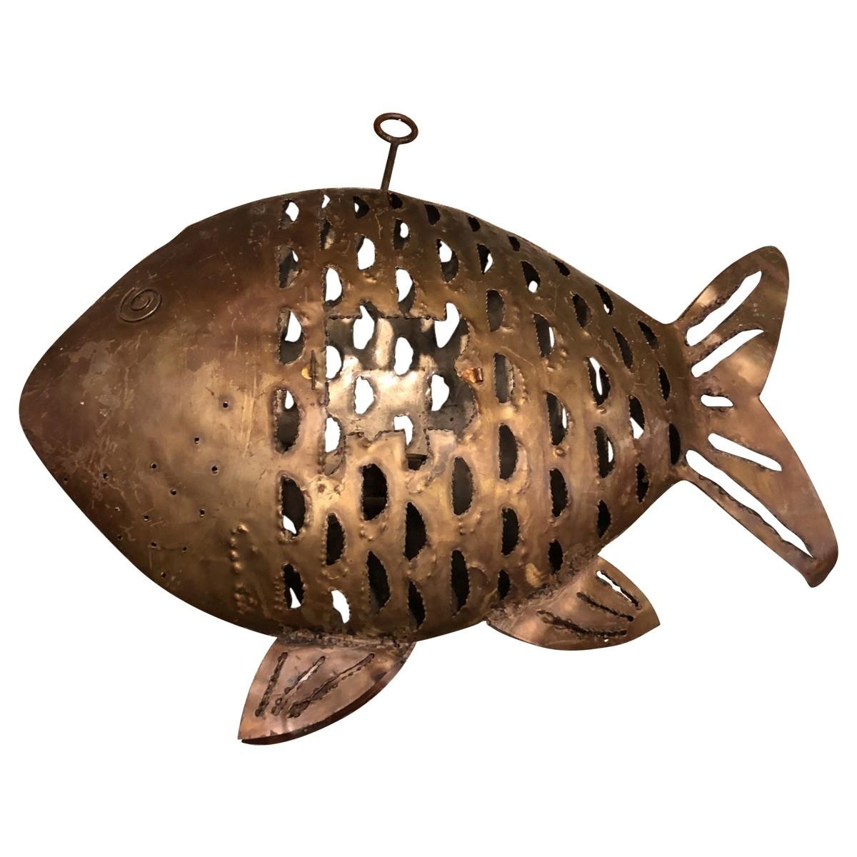 Other Mid-Century Modern Hanging Fish Candleholders, 20th Century For Sale