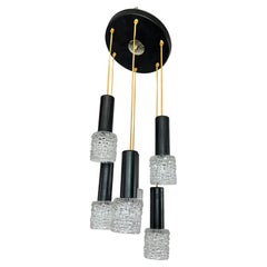 Mid-century modern hanging lamp by Elektroinstala Jílové