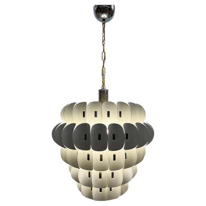 Mid-Century Modern Hanging Lamp Teak and Color Plastic at 1stDibs | mid ...