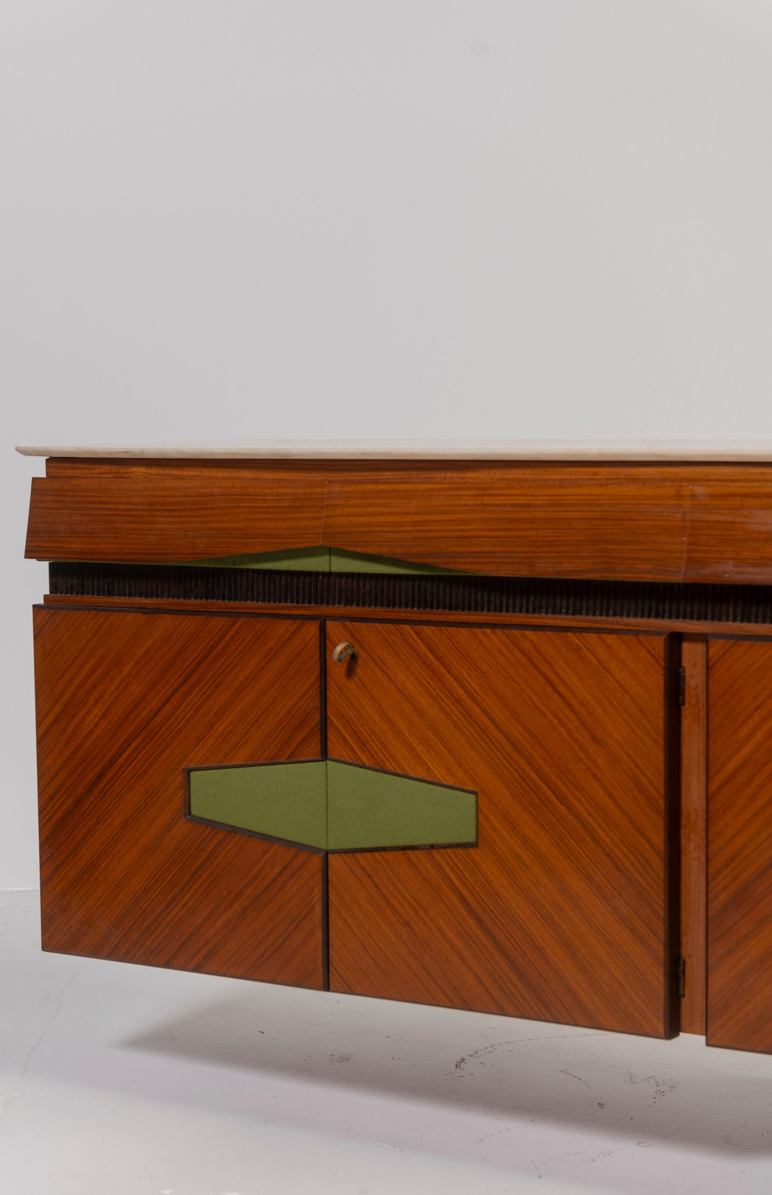 Mid-Century Modern Hanging Sideboard from La Permanente Mobili Cantù of Italy 5