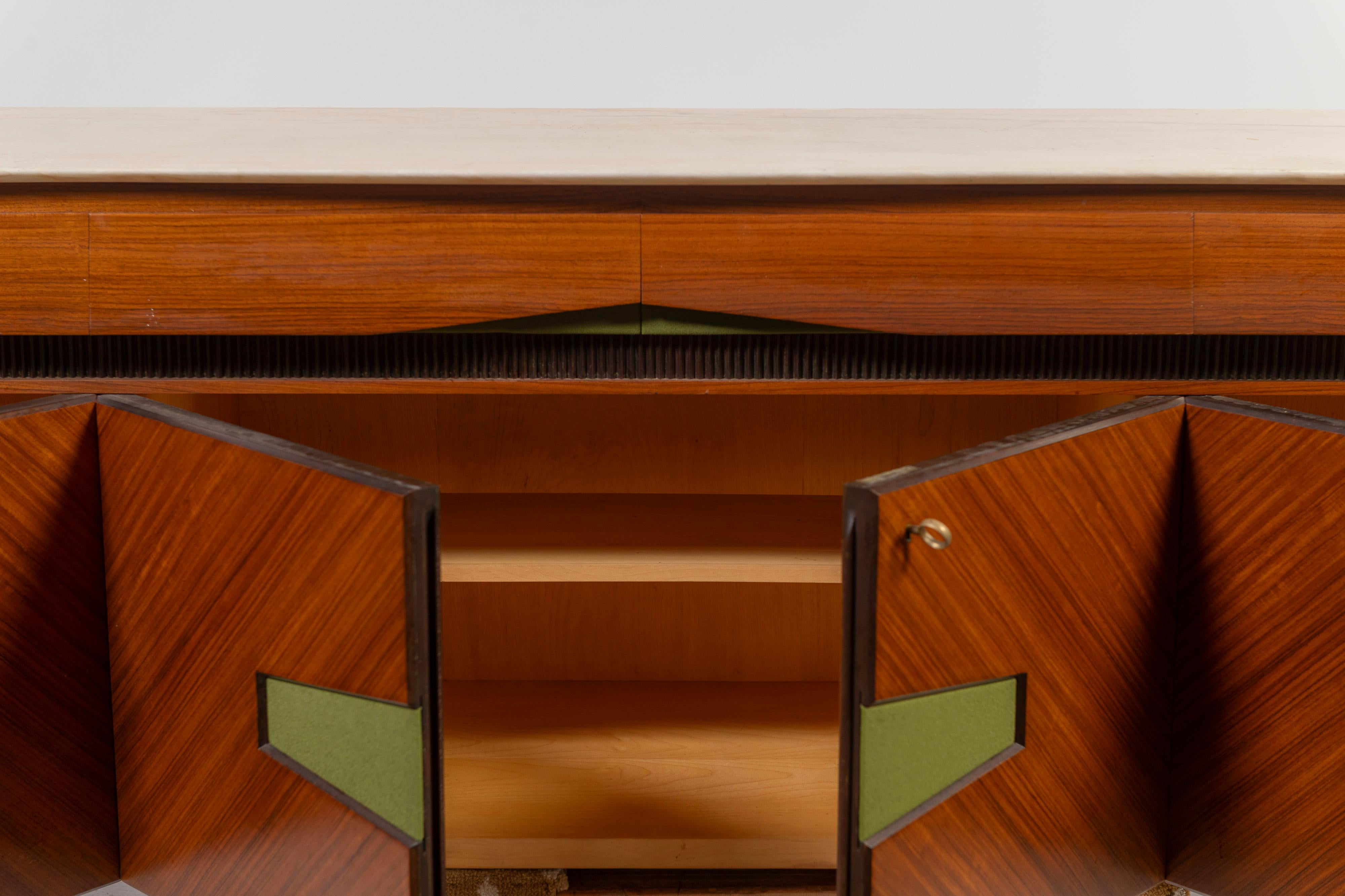 20th Century Mid-Century Modern Hanging Sideboard from La Permanente Mobili Cantù of Italy