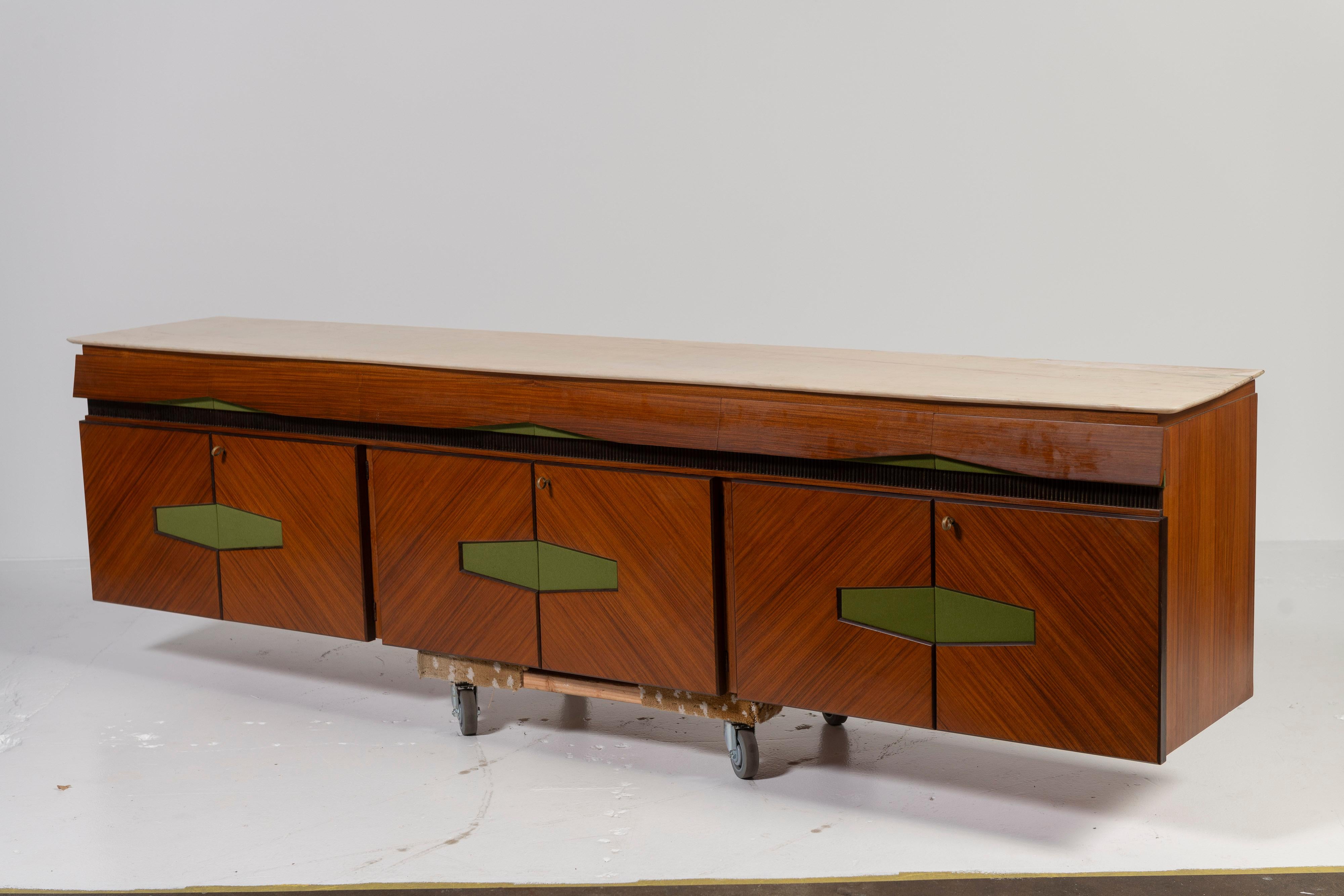 Mid-Century Modern Hanging Sideboard from La Permanente Mobili Cantù of Italy 3