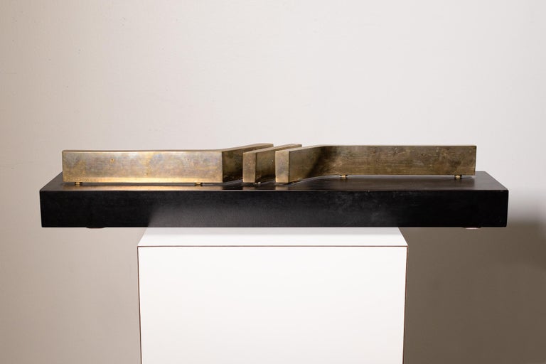 Bronze Abstract Sculpture by Hanna Stiebel Bronze Abstract Sculpture by Hanna Stiebel