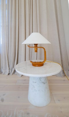 Mid-Century Modern Hans Agne Jakobsson Sculptural Table Lamp in Pine, 1970s