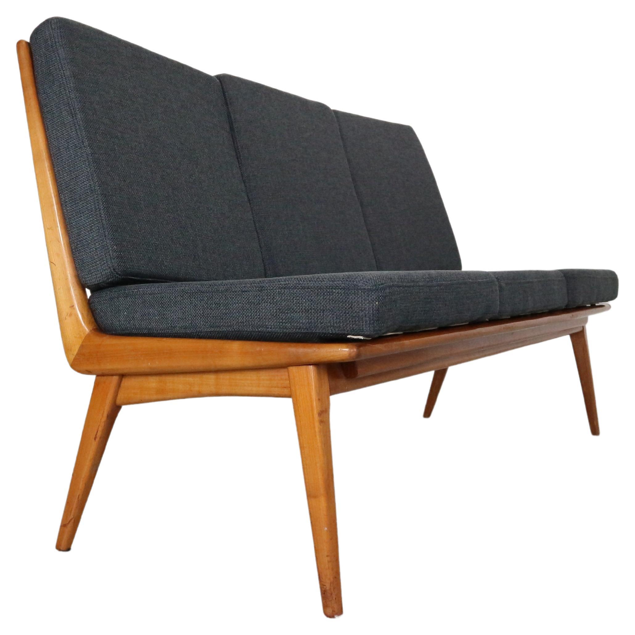 Mid-Century Modern Hans Mitzlaff 1950s Boomerang Sofa for Eugen Schmidt, 1950's For Sale