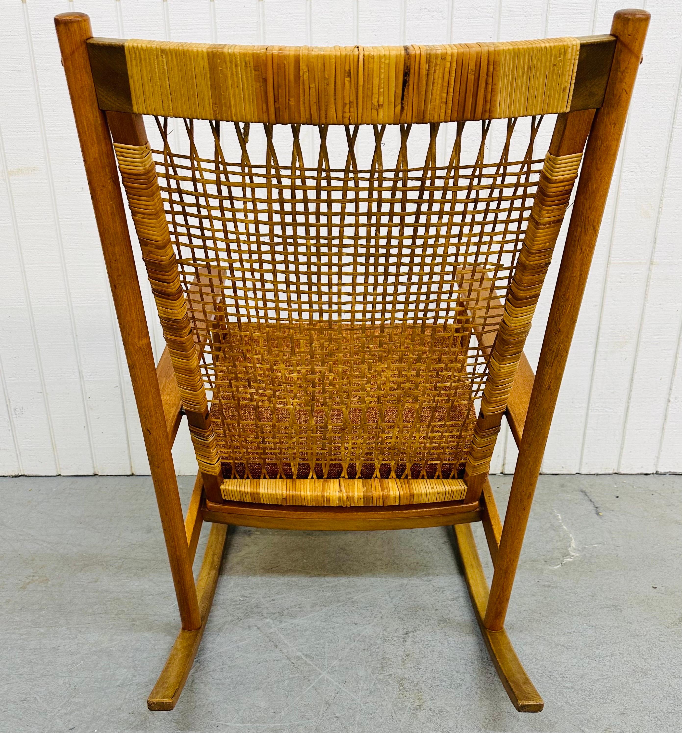 Mid-Century Modern Hans Olsen Teak Rocking Chair In Good Condition In Clarksboro, NJ