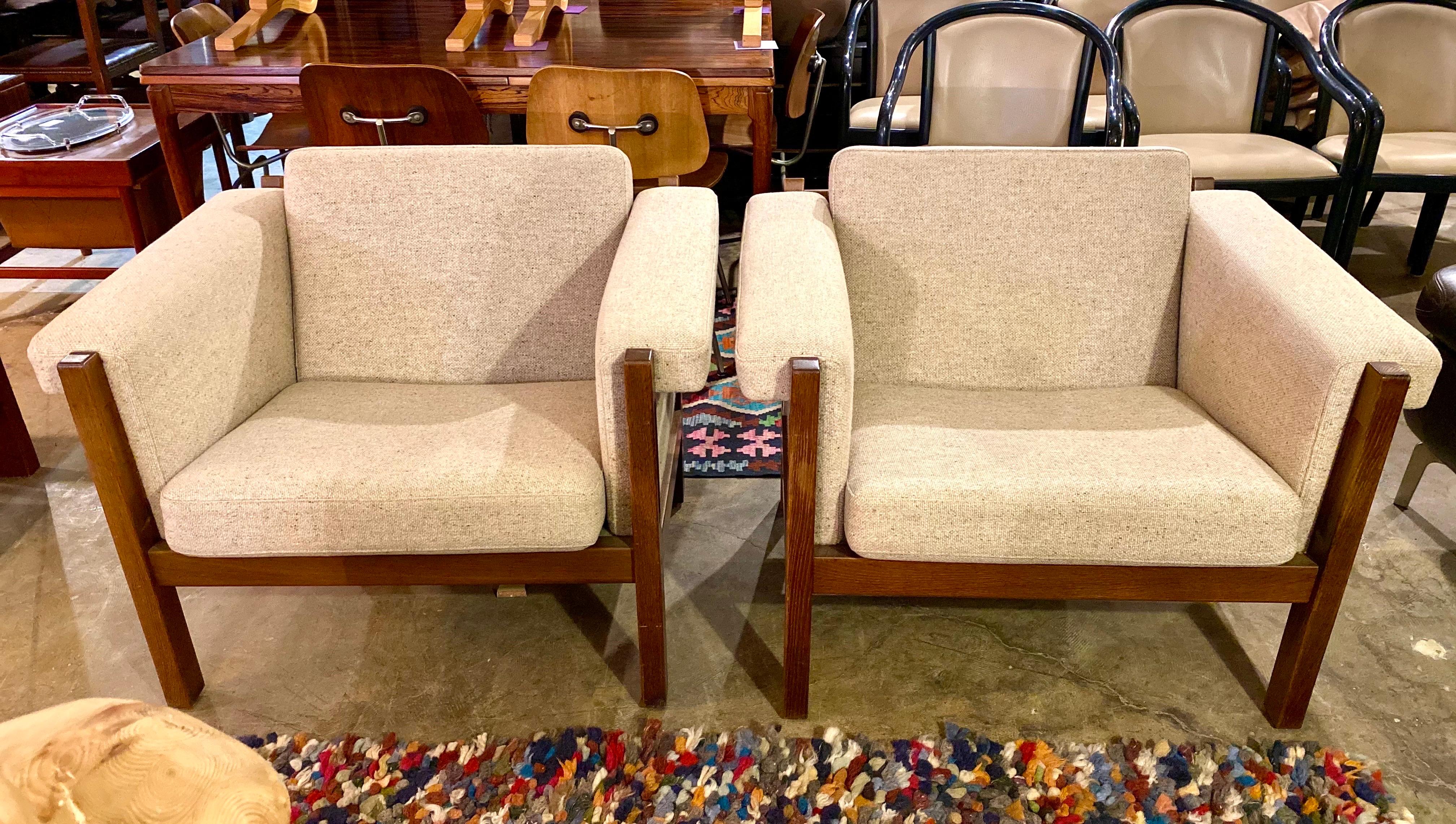 Mid-Century Modern Hans Wegner Armchairs GE-40, GETAMA 5