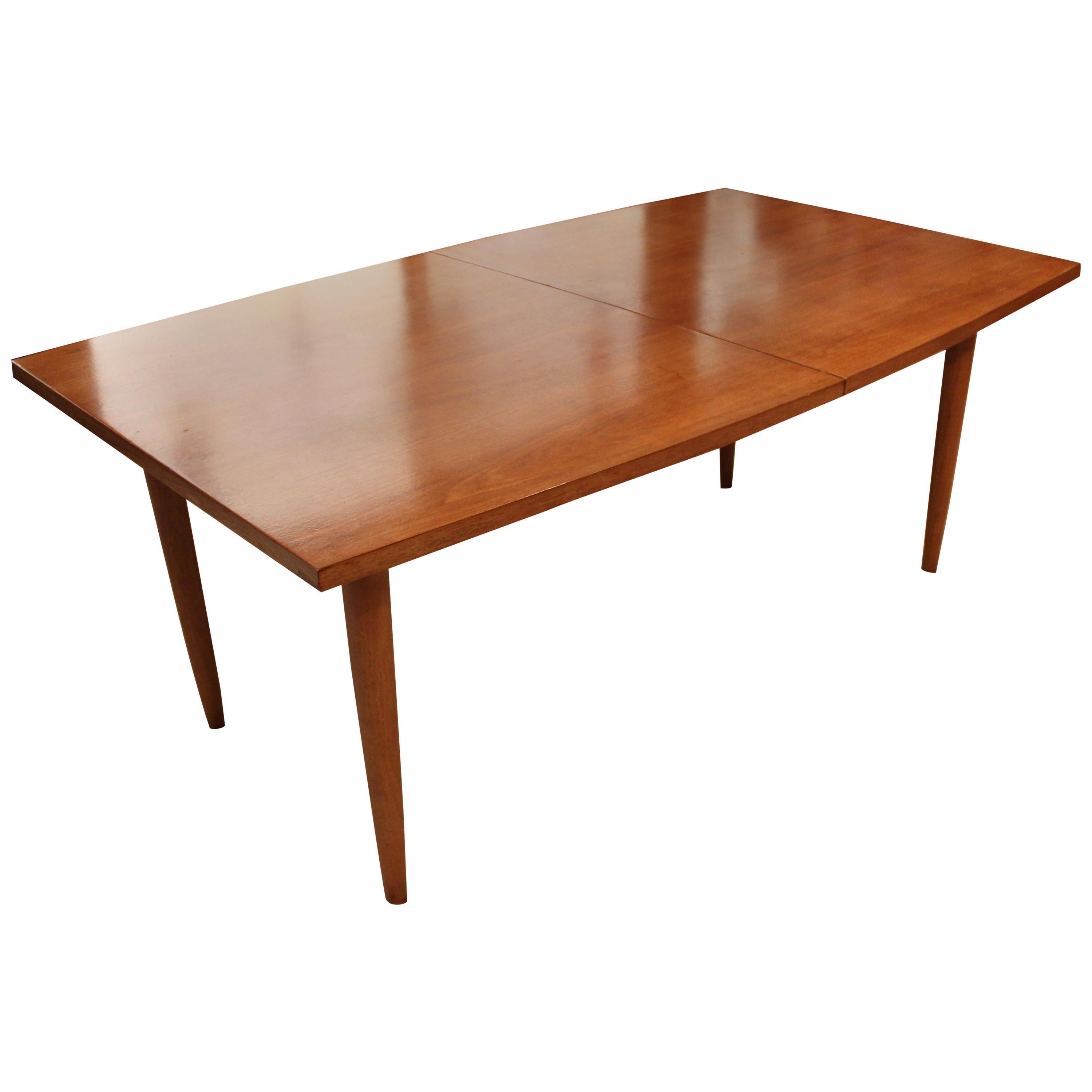 Danish Modern Teak and Oak Drop Leaf Dining Table by Hans Wegner at 1stDibs