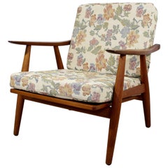 Mid-Century Modern Hans Wegner GE-270 Danish Teak Lounge Armchair, 1950s