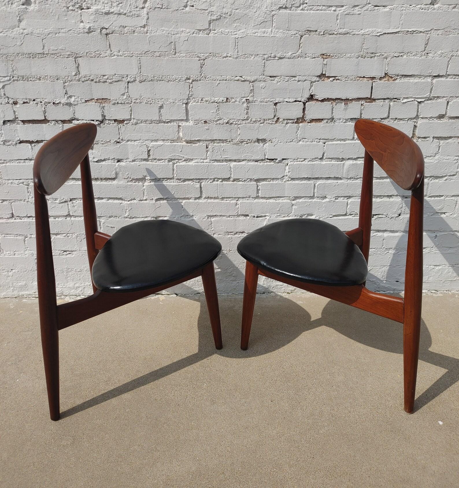 American Mid Century Modern Hans Wegner Inspired Dining Chairs