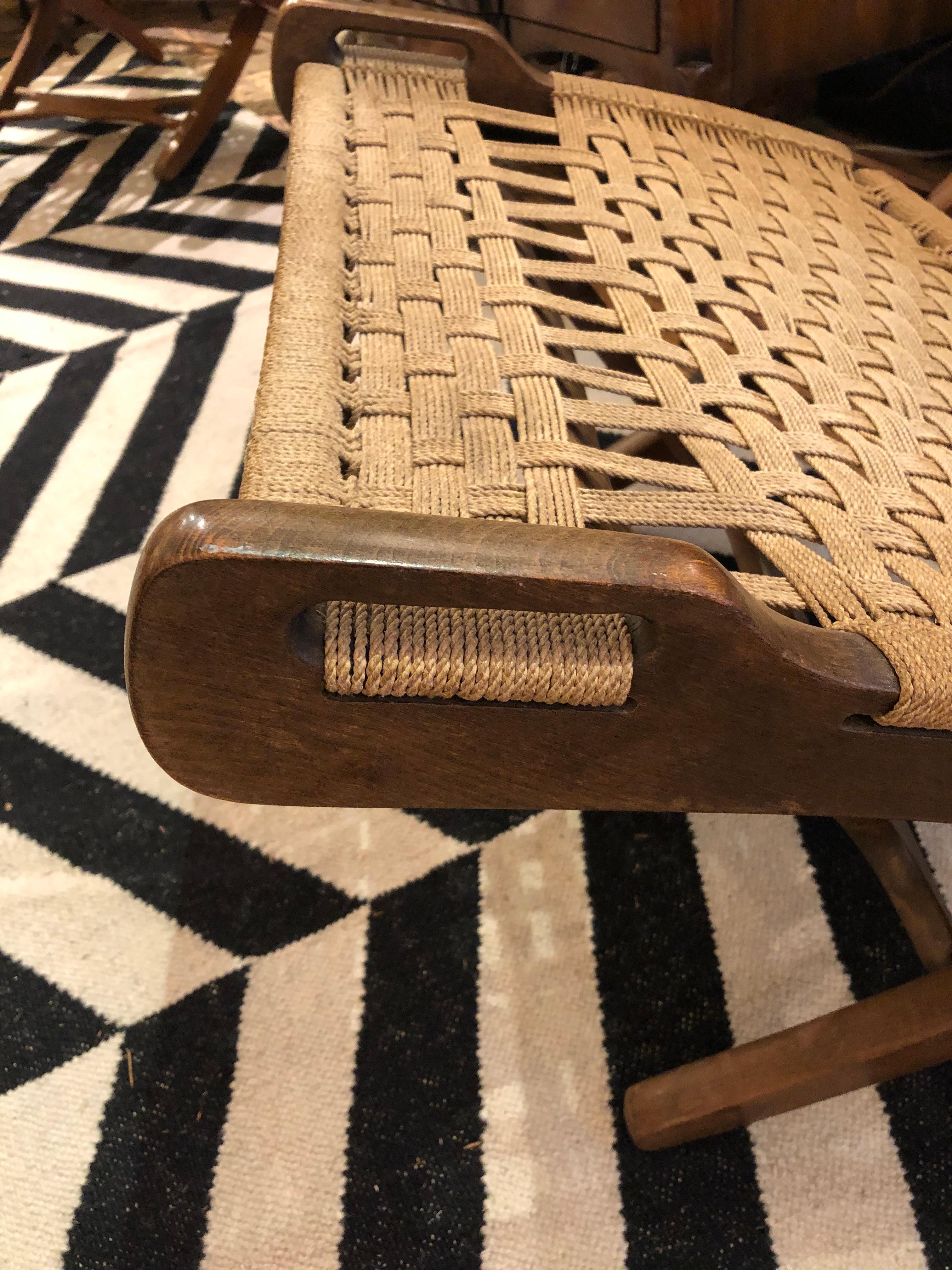hans wegner folding rope chair