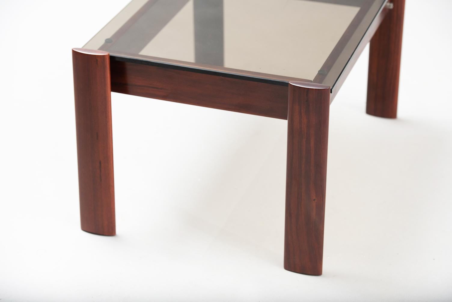 Mid-Century Modern Hardwood Percival Lafer Side Table for Lafer 2