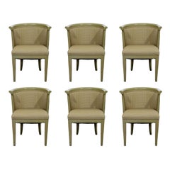 Moderne du milieu du siècle Harold Schwartz pour Romweber Set of 6 Dining Armchair:: 1950s