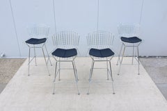 Sgabelli da bar Bertoia in stile Mid-Century Modern di Harry Bertoia per Knoll - Set da 4