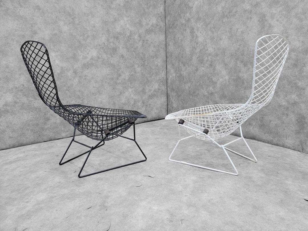 Unknown Mid Century Modern Harry Bertoia For Knoll Bird Lounge Chair In Black For Sale