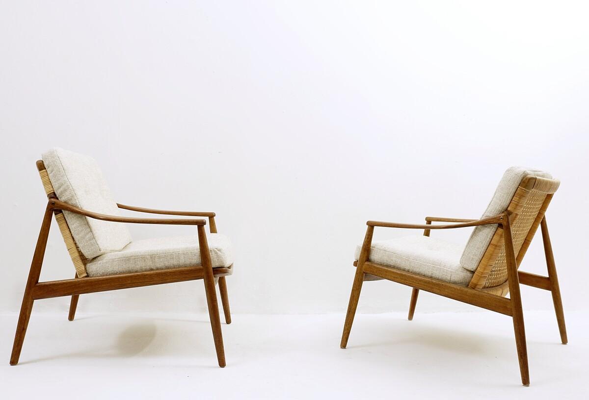 Mid-Century Modern Hartmut Lohmeyer for Wilkhahn Pair of Lounge Chairs, Germany 6