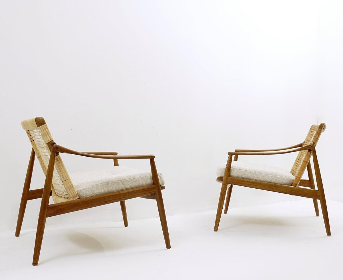 20th Century Mid-Century Modern Hartmut Lohmeyer for Wilkhahn Pair of Lounge Chairs, Germany
