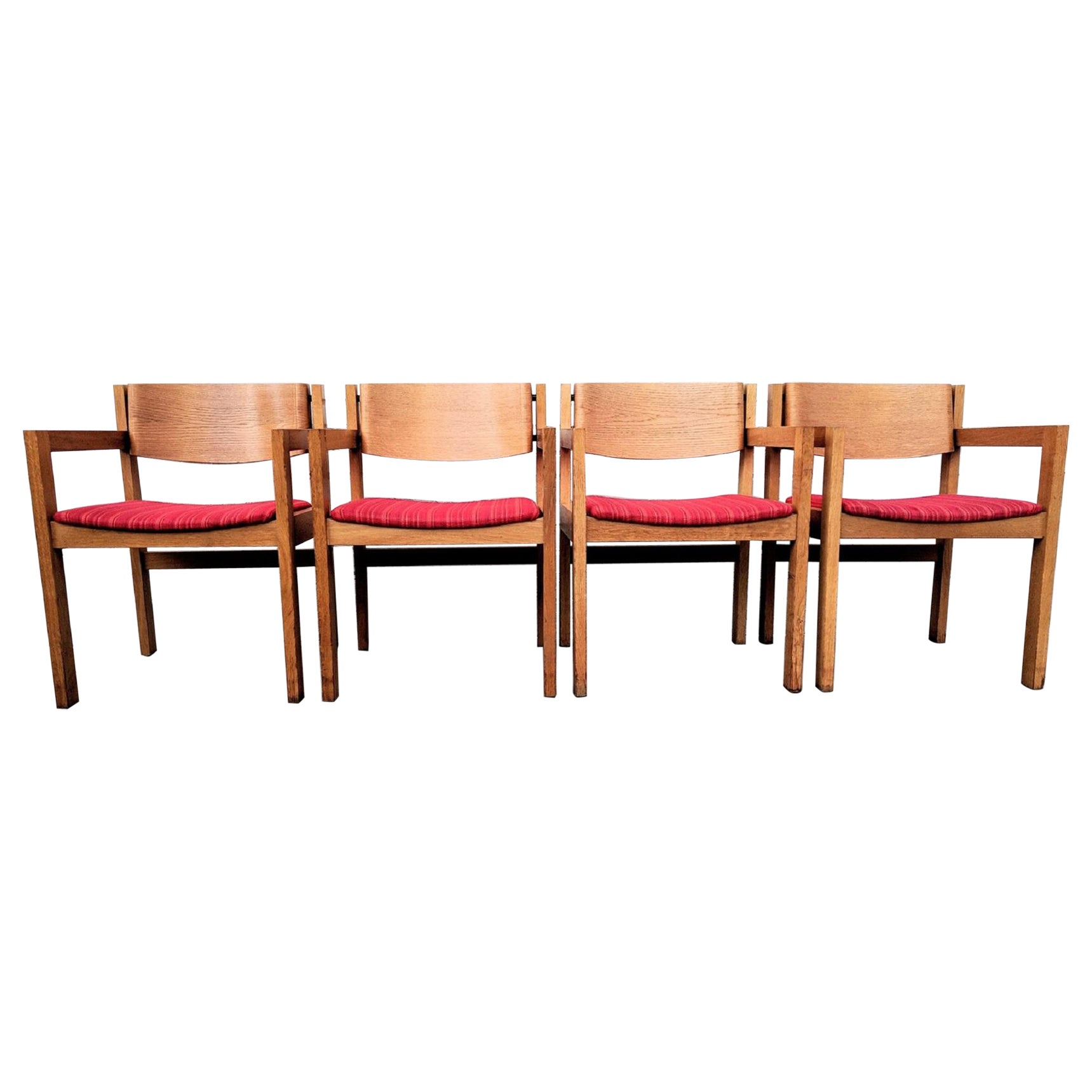 Sillas de madera curvada Harvey Probber de mediados del siglo XX en venta