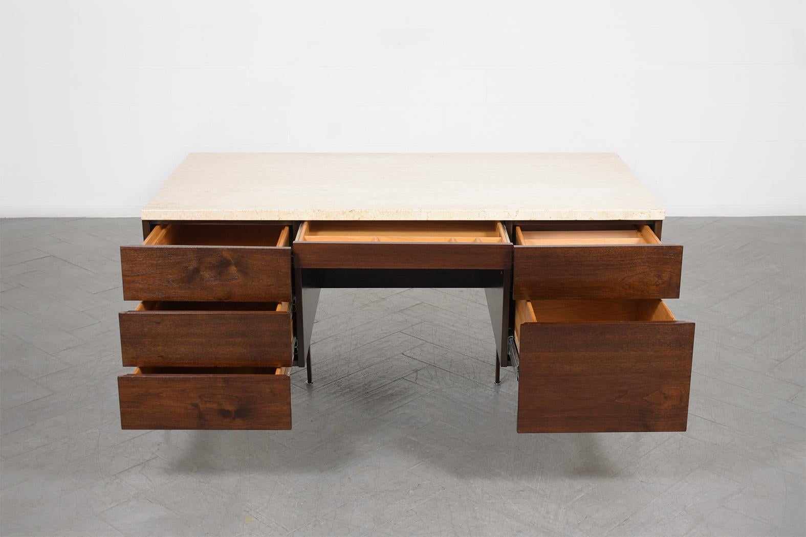 Mid-20th Century Harvey Probber Executive Desk: Mid-Century Elegance Meets Modern Functionality For Sale